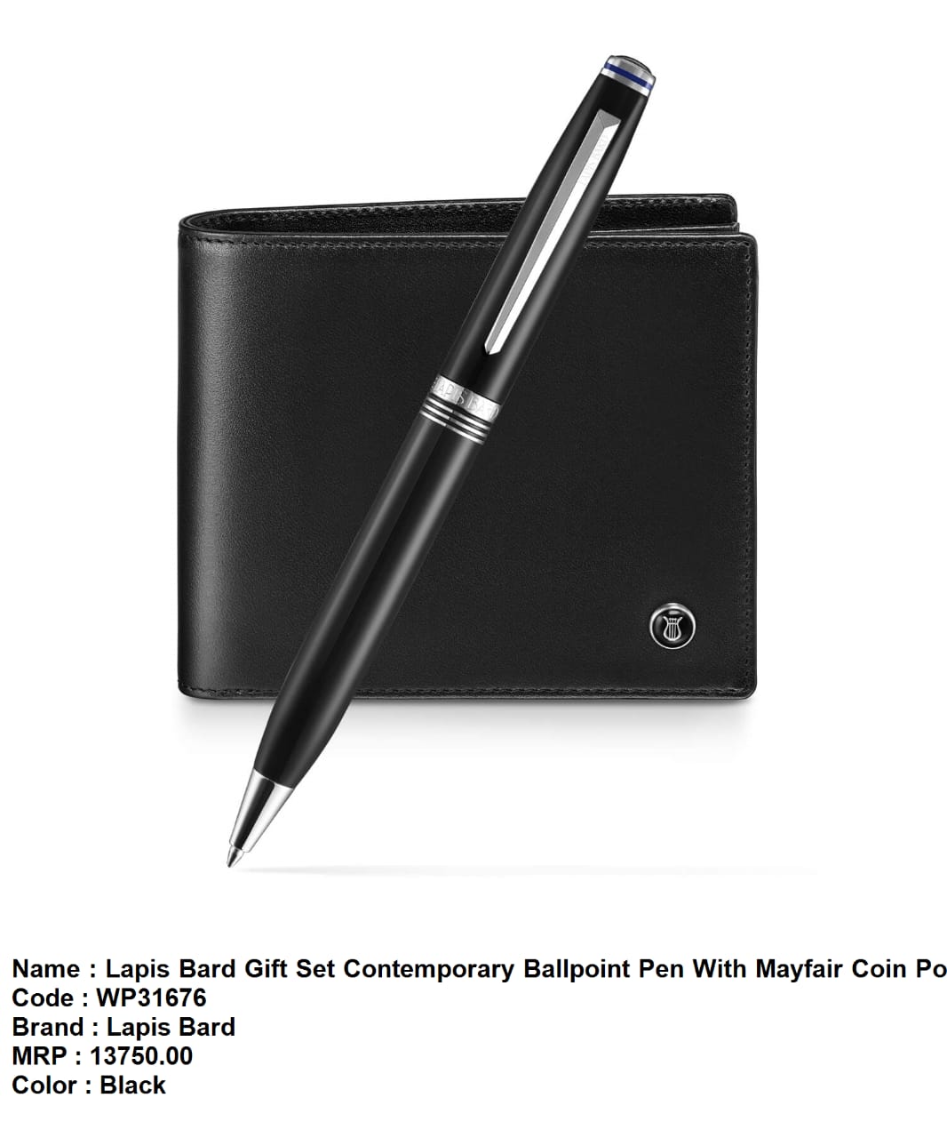 lapis bard gift set contemporary ballpoint pen with mayfair coin  